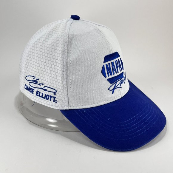 Chase Elliott #9 NASCAR Strap Back Cap Hat Napa Racing Baseball Blue White Mens - Picture 6 of 15